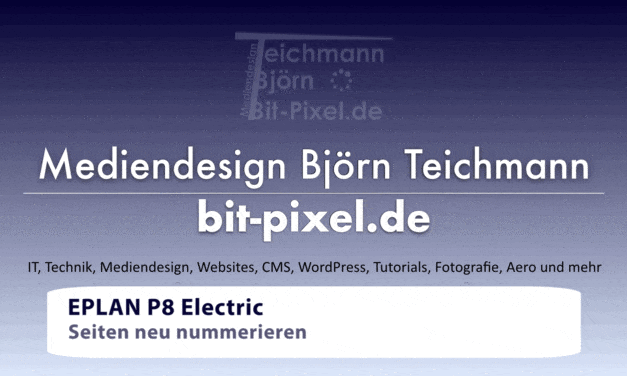 <span class="caps">EPLAN</span> Elec­tric <span class="caps">P8</span>: Sei­ten nummerieren
