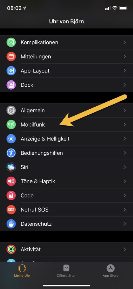 Mobilfunk App aufrufen 6